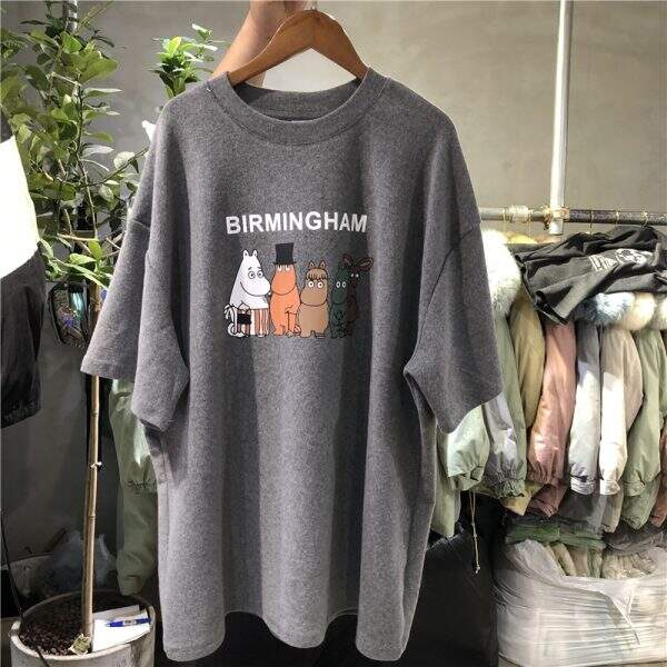 Cartoon printed short sleeved T-shirt - Image 4