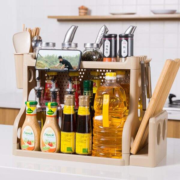 Kitchen seasoning rack, knife holder, cutting board - Image 3