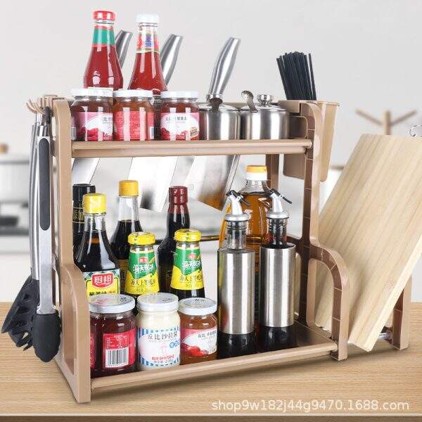 Kitchen seasoning rack, knife holder, cutting board - Image 2
