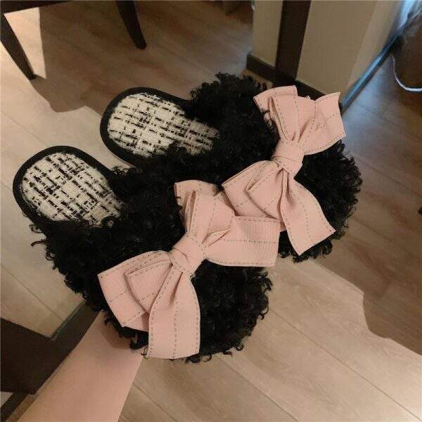 Cute hairy slippers - Image 2