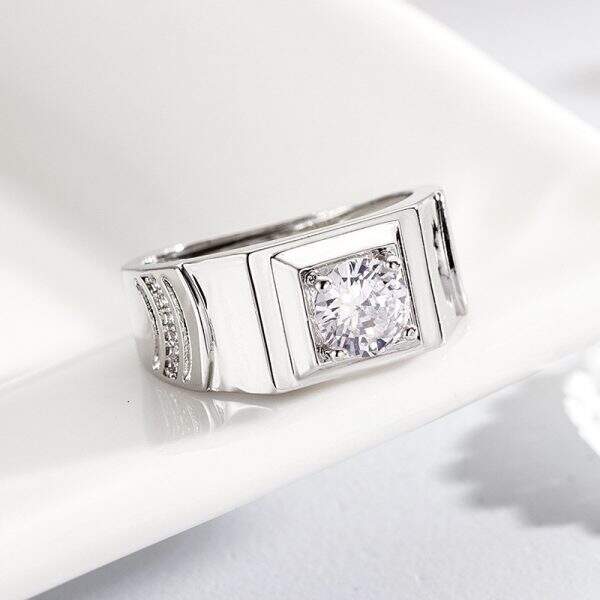 Men's ring, diamond ring - Image 2