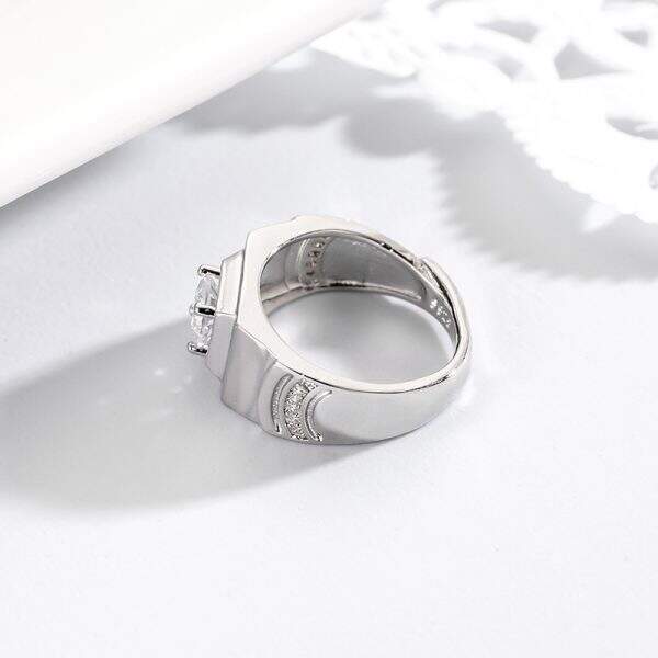 Men's ring, diamond ring - Image 3