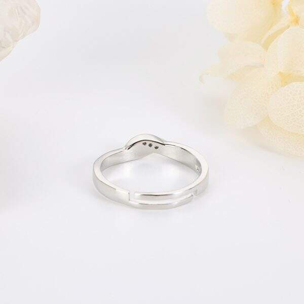 Pure silver ins couple ring - Image 4