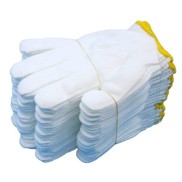 White nylon gloves - Image 5