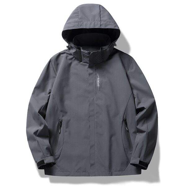 Single layer hooded waterproof outdoor jacket - Image 2