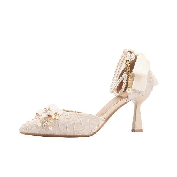 Ladies' bow high heels - Image 5