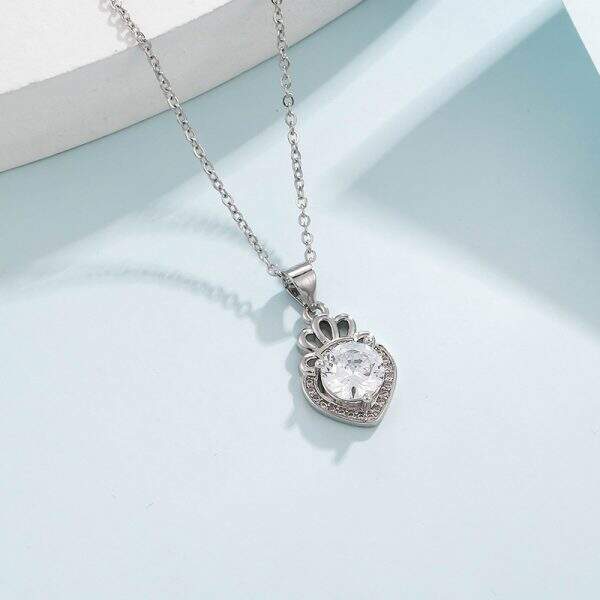 Diamond Crown Necklace - Image 3