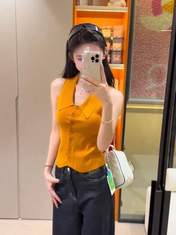 Orange polo shirt - Image 5