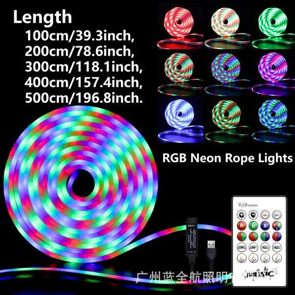 Tri color neon light USB interface - Image 3