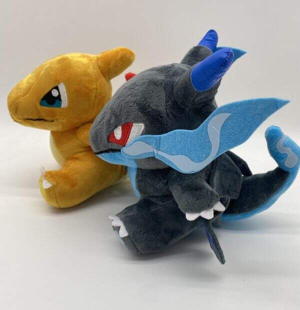 Fire breathing dragon plush toy black dragon yellow dragon - Image 3