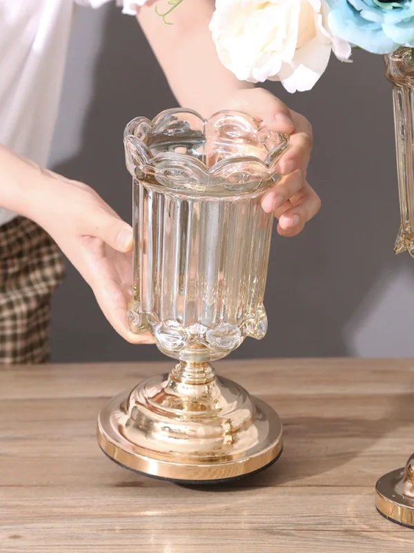 Nordic Luxury Crystal Glass Vase - Image 4