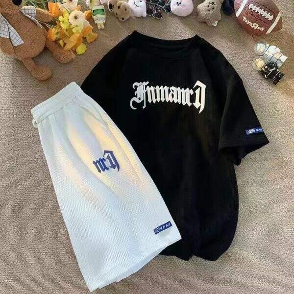 Men's short sleeved T-shirt shorts set - Image 4