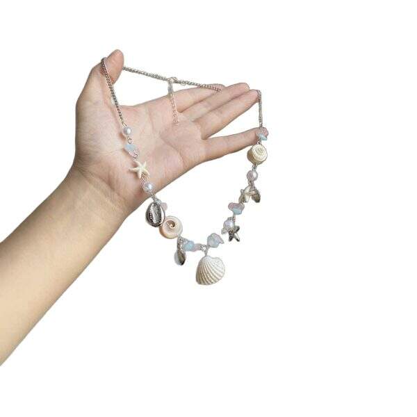 Colorful starfish shell pearl necklace - Image 5