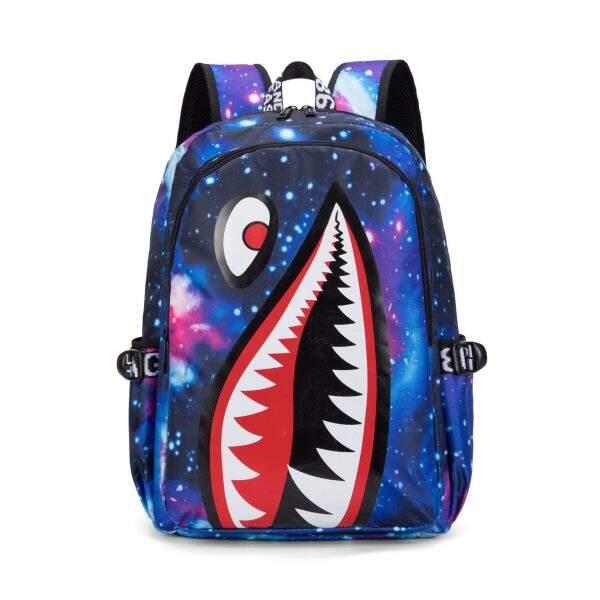 Backpack Student Shark Backpack Tide - Image 5