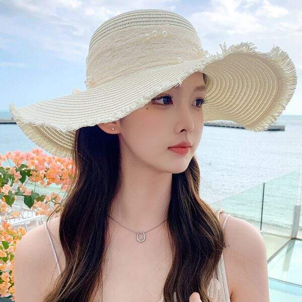 New Butterfly Bow Sunshade Straw Hat for Women - Image 4