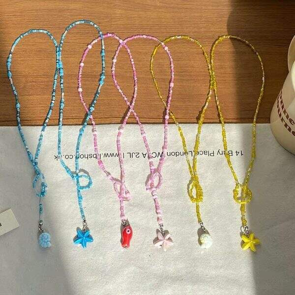 Colorful bead necklace - Image 2