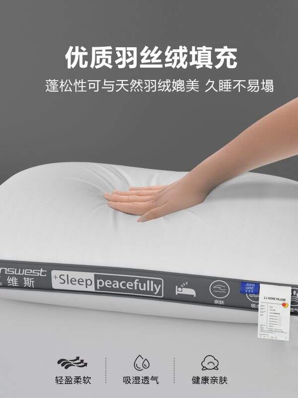 Full cotton pillow with neck protection and sleep aid - Image 5