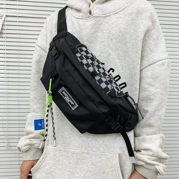 Men's chest bag ins trendy brand - Image 3