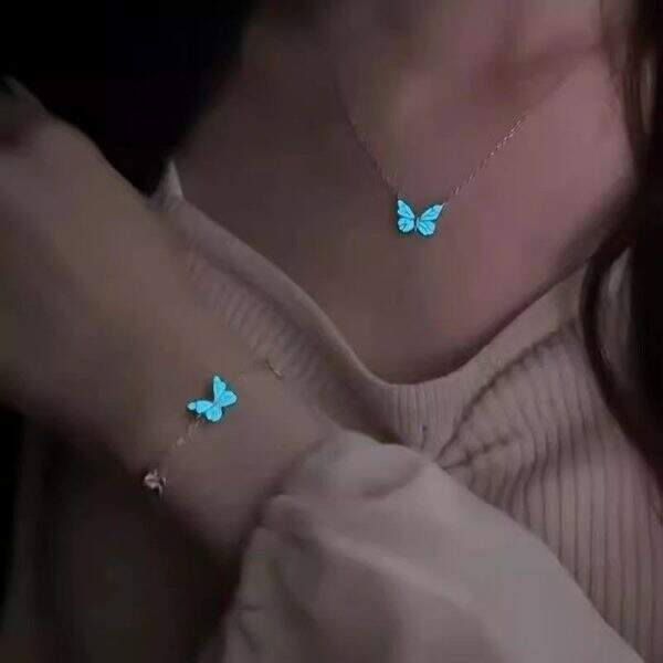 Luminous Butterfly Necklace - Image 1