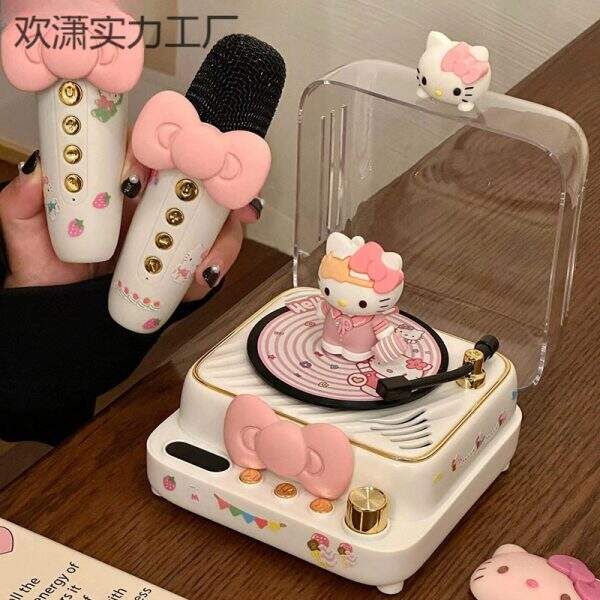 Record player, Bluetooth speaker, cute cat - Image 3