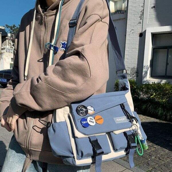 Men's and women's slanted backpacks - Image 2
