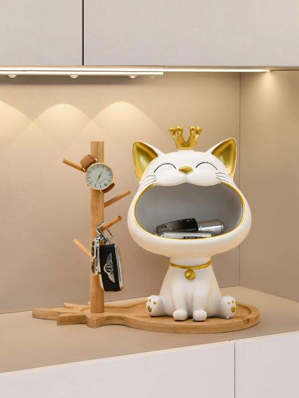 Zhaocai Cat Keychain Desktop Decoration - Image 2