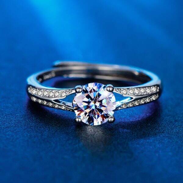 One carat moissanite diamond ring - Image 2