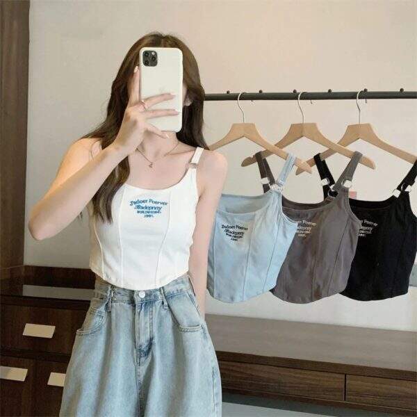 sleeveless tight-fitting top - Image 2
