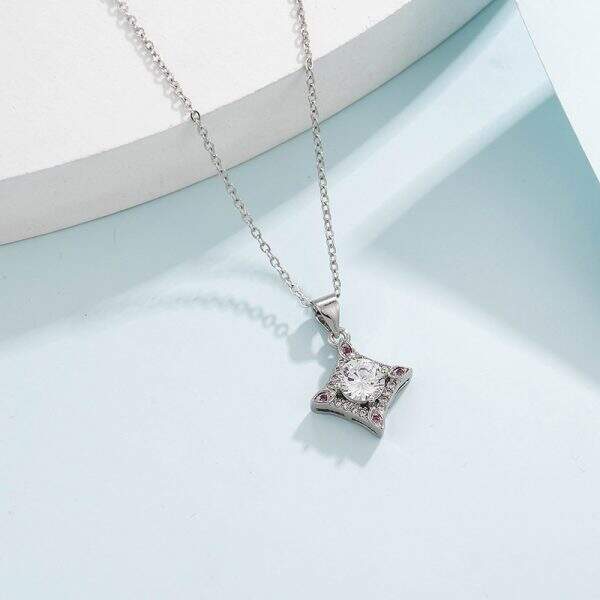 Ladies' Clover Full Diamond Necklace - Image 3