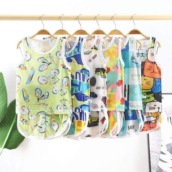 New children's hollow thin vest set - Image 2