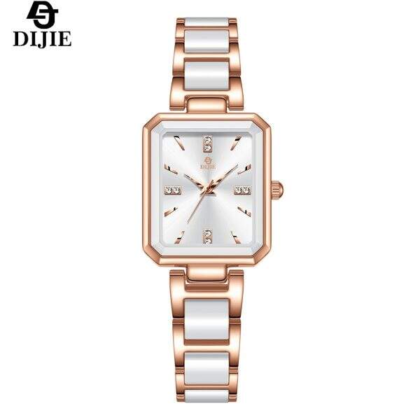 Square quartz wristwatch - Image 1