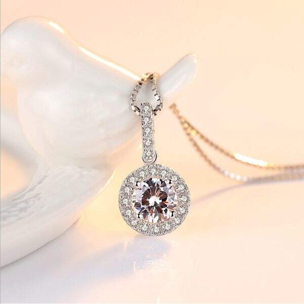 18K white gold women's necklace - Image 1