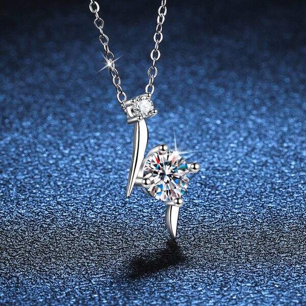 Necklace Lightning Star Lock Bone Chain Pendant - Image 3
