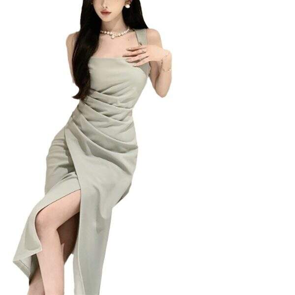Satin dress - Image 5
