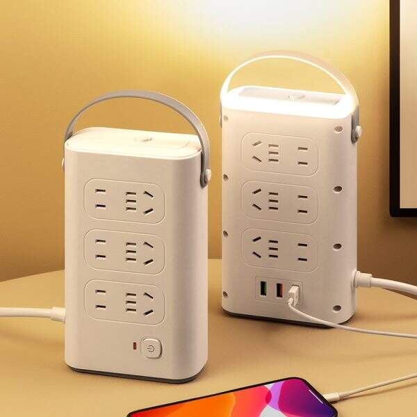 Multi hole vertical power socket panel for office - Image 1