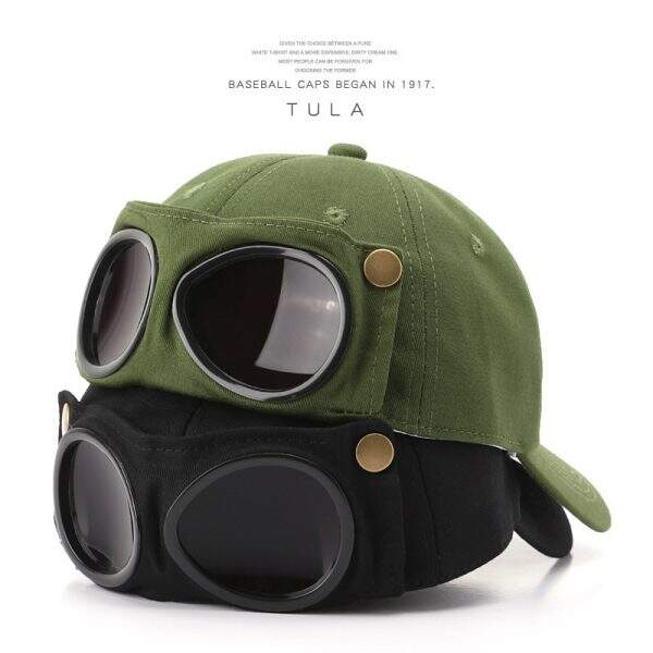 Pilot hat, men's big head circumference, glasses, baseball cap - Image 2