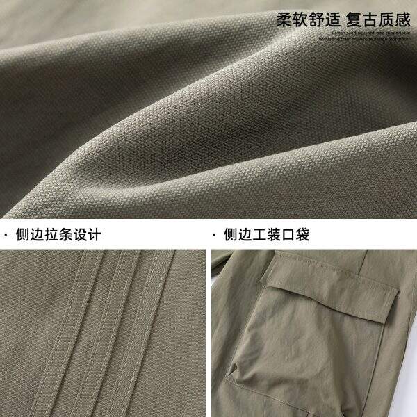 Three dimensional patch pocket work pants for men - Image 4