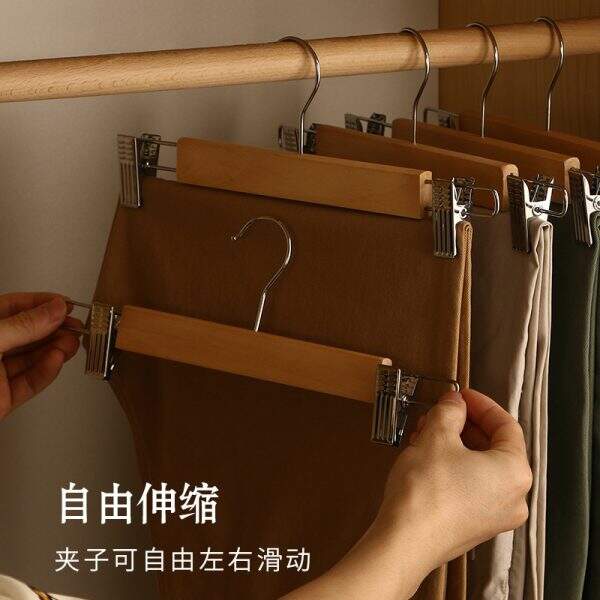 Non slip solid wood pants rack - Image 4