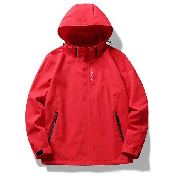 Single layer hooded waterproof outdoor jacket - Image 4
