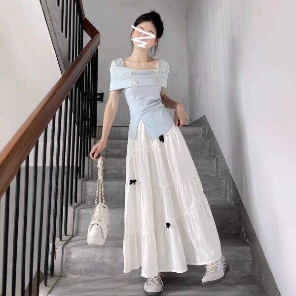 Long sleeved shirt, slim fit, slim skirt - Image 1