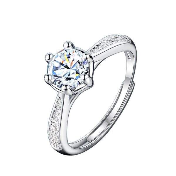 Six Claw Diamond Ring - Image 5