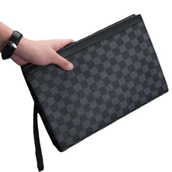 Business Men's Handbag, High end Leisure Handbag, Men's One piece Hair Collection, Large Capacity Men's Clip Bag 2024 New Edition - Image 5