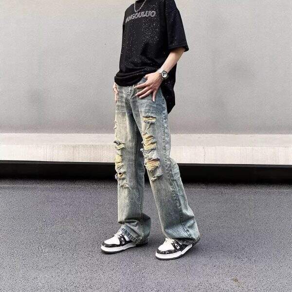 Men's washable ripped jeans - Image 3