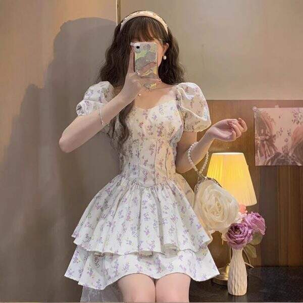 Square collar dress - Image 3