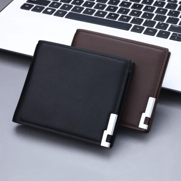 Men's short wallet, student style - Image 1