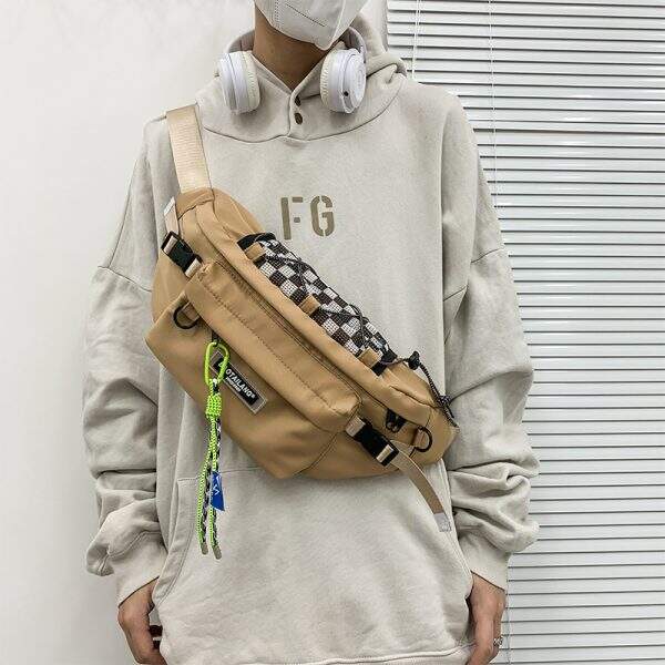 Men's chest bag ins trendy brand - Image 4