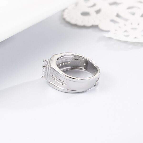 Platinum plated men's ring - Image 3