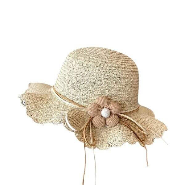 Girl's sunshade straw hat - Image 5