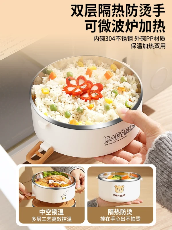 Multi layer heat-resistant stainless steel lunch box - Image 5