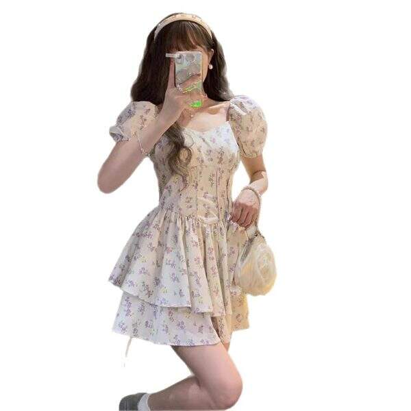 Square collar dress - Image 5